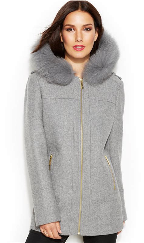 michael kors furs|michael kors fur trim coats.